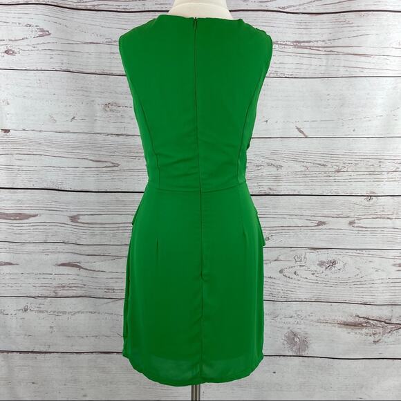 Meng Fei Lu green drape neck sheath dress - Picture 8 of 15